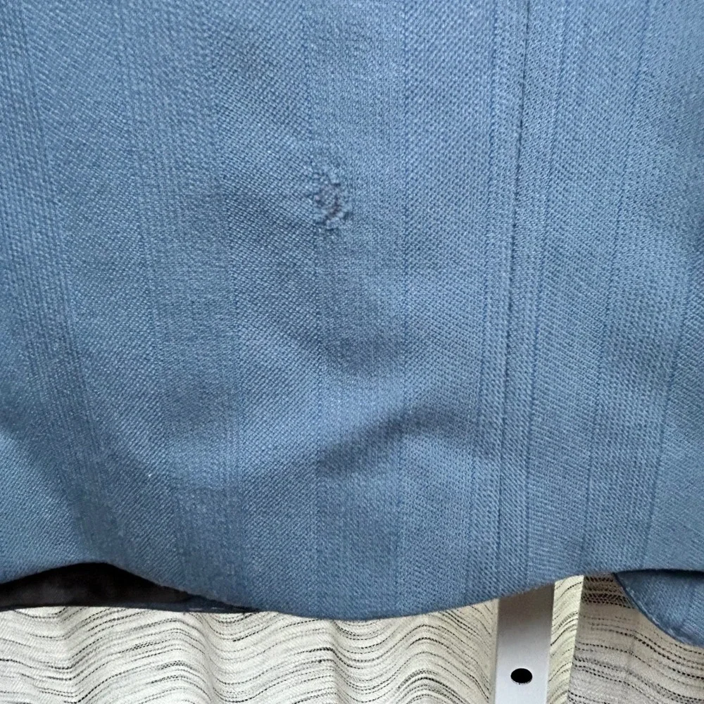 Venezia Sport Coat Blue Mens Size 50 R 100% Virgin Wool Pinstripe Italy